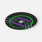 屋内レーザーラベルビームバースデーパーティー ペーパープレート (アングル)