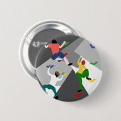 屋内ロック登山 缶バッジ (正面&裏面)