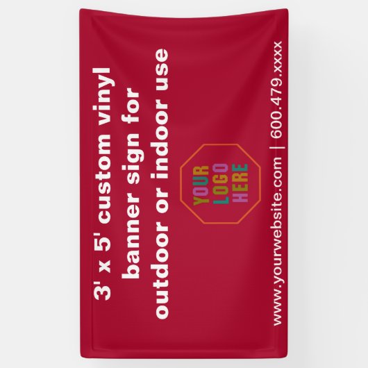 屋内外で使用可能なカスタムビニールバナー看板 横断幕 (縦)