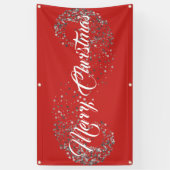 屋内屋外カスタムクリスマスバナー – メリークリスマスバーン 横断幕 (縦)