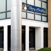 屋内屋外カスタムバナー – メリークリスマス 横断幕 (ビルの外側)