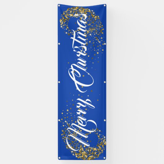 屋内屋外カスタムバナー – メリークリスマス 横断幕 (縦)