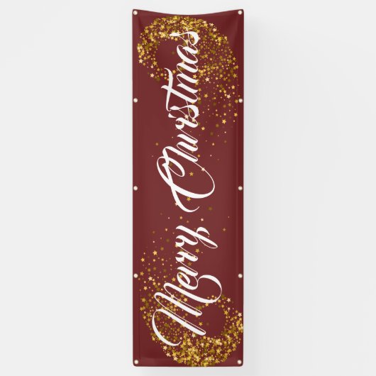 屋内屋外カスタムバナー – メリークリスマス 横断幕 (縦)