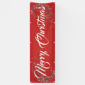 屋内屋外カスタムバナー – メリークリスマス 横断幕 (縦)