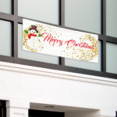 屋内屋外カスタムバナー – メリークリスマス 横断幕 (ビルの外側)