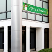 屋内屋外カスタムバナー – メリークリスマス 横断幕 (ビルの外側)