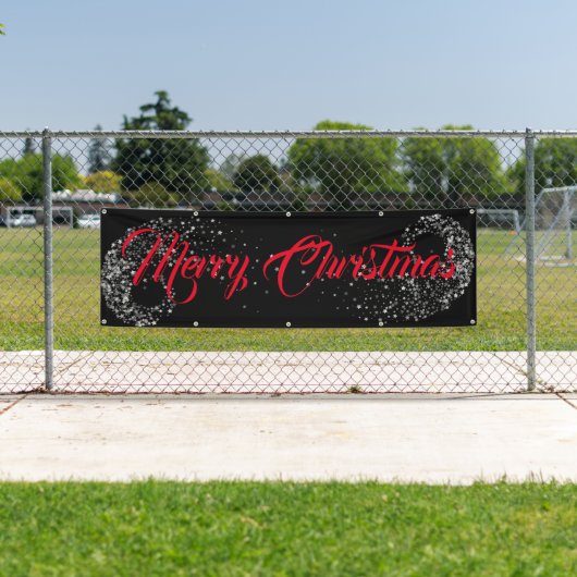 屋内屋外カスタムバナー – メリークリスマス 横断幕 (インサイチュ)