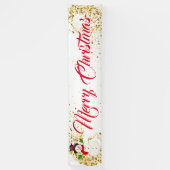 屋内屋外カスタムバナー – メリークリスマス 横断幕 (縦)