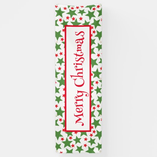 屋内屋外バナー – メリークリスマスバナー 横断幕 (縦)