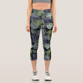 屋内植人気がある物の影イラストレーション カプリレギンス (正面)