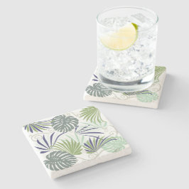 屋内植物の様式化人気があるイラストレーション ストーンコースター