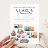 屋内軟遊誕生日招待状 招待状