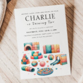 屋内軟遊誕生日招待状 招待状