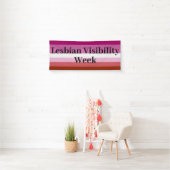 屋内/屋外バナー – Lesbian Visibility Week 横断幕 (インサイチュ)