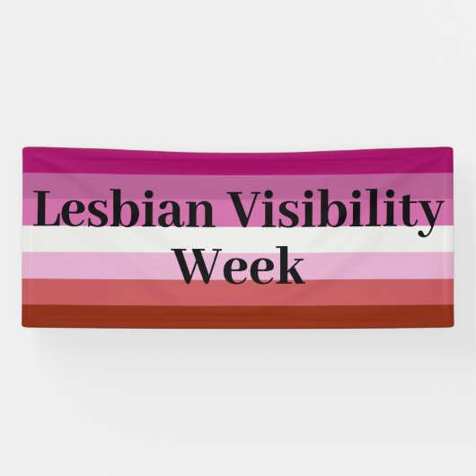 屋内/屋外バナー – Lesbian Visibility Week 横断幕 (横)