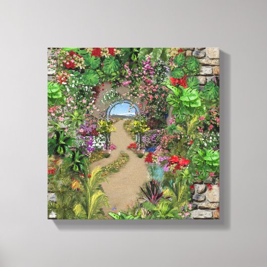 屋内、屋外自然開花 キャンバスプリント (正面)