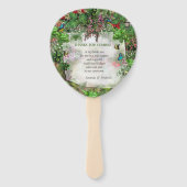 屋内、屋外自然開花 ハンドファン (裏面)