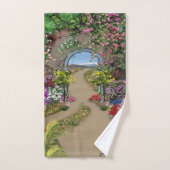 屋内、屋外自然開花 バスタオルセット (ハンドタオル)