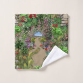 屋内、屋外自然開花 バスタオルセット (ウォッシュタオル)