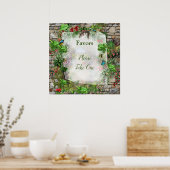 屋内、屋外自然開花 ポスター (キッチン)