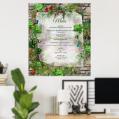 屋内、屋外自然開花 ポスター (ホームオフィス)