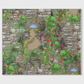 屋内、屋外自然開花 ラッピングペーパー (フラット)