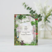 屋内、屋外自然開花 案内ポストカード (スタンド正面)