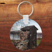 屋外でのフライス加工 キーホルダー (正面)