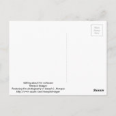 屋外でのフライス加工 ポストカード (裏面)