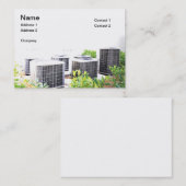 屋外のエアコンを数台設置 名刺 (正面/裏面)