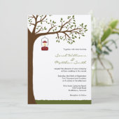 屋外のキャンプの結婚式招待状 招待状 (スタンド正面)