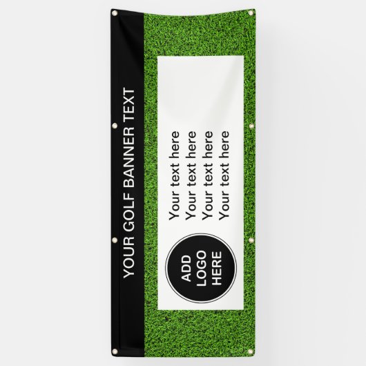 屋外のゴルフ企業のロゴの旗 横断幕 (縦)