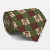 屋外のテーマのアメリカヘラジカの膚触りがよいメンズの首のタイ ネクタイ (ロール)