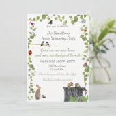 屋外のパーティーを暖める家: 招待状 (スタンド正面)