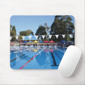 屋外のプール マウスパッド (マウス)