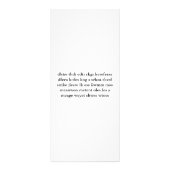 屋外のマッサージ ラックカード (裏面)