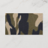 屋外の供給の店を捜している迷彩柄のプリントのスポーツマン 名刺 (裏面)