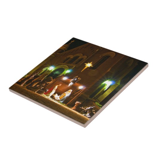 屋外の出生場面 タイル (側面)