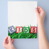 屋外の子供 チラシ (手)