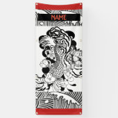 屋外の旗の日本のな魚によってカスタマイズ名前 横断幕 (縦)