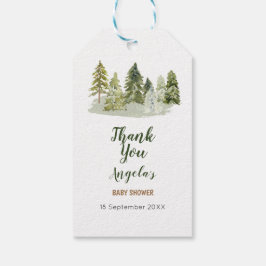 屋外の水の色のキャンピングカーありがとうラベルギフトラベル ギフトタグ