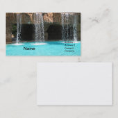 屋外の洞窟とプールに連れて行く水 名刺 (正面/裏面)