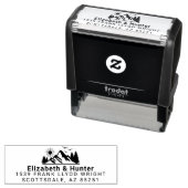 屋外の結婚差出人住所スタンプ自己インク セルフインキングスタンプ (インサイチュ)