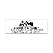 屋外の結婚差出人住所スタンプ自己インク セルフインキングスタンプ (デザイン)