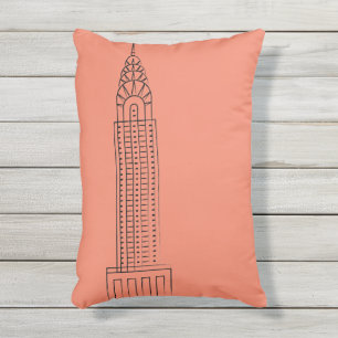 屋外の装飾用クッションを造るアールデコクライスラ アウトドアクッション