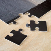 屋外のCafésの風変わりで古風でフランスのな町のレストラン ジグソーパズル (側面)