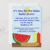 屋外のCookoutの招待状 招待状 (正面)