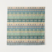 屋外のGeoのステップ|インドパターン タペストリー (正面(横))