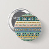 屋外のGeoのステップ|インドパターン 缶バッジ (正面&裏面)
