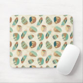 屋外のGeoのステップ|ティール(緑がかった色)パターン マウスパッド (マウス)
